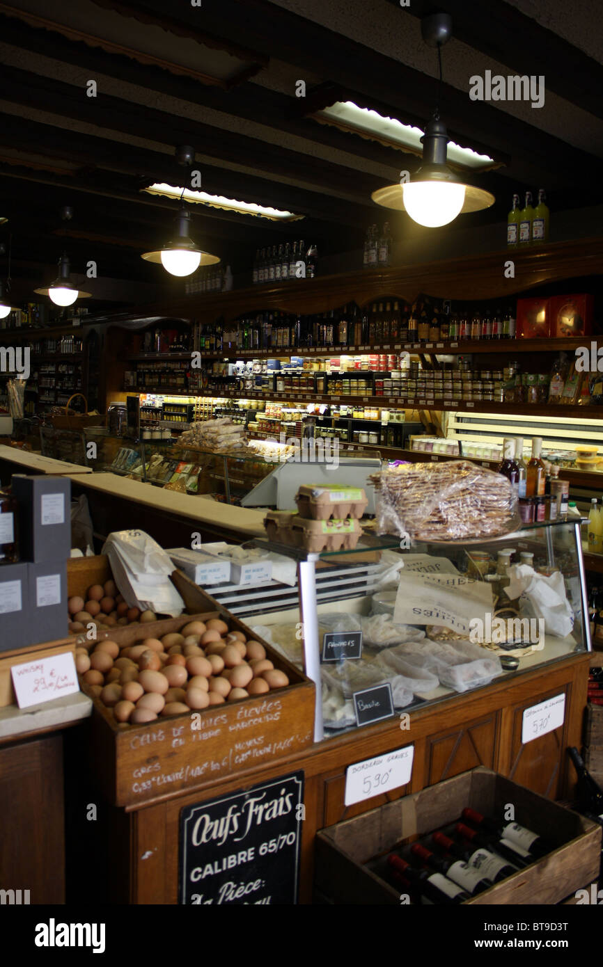 Cheese counter in a small french shop in Paris, France Stock Photo Alamy