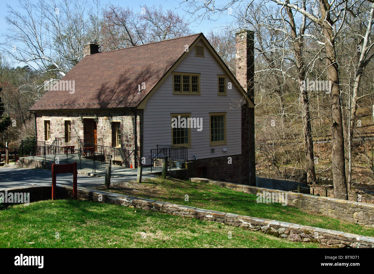 Cabell's Mill, Walney Road Centreville, Fairfax County, Virginia Stock