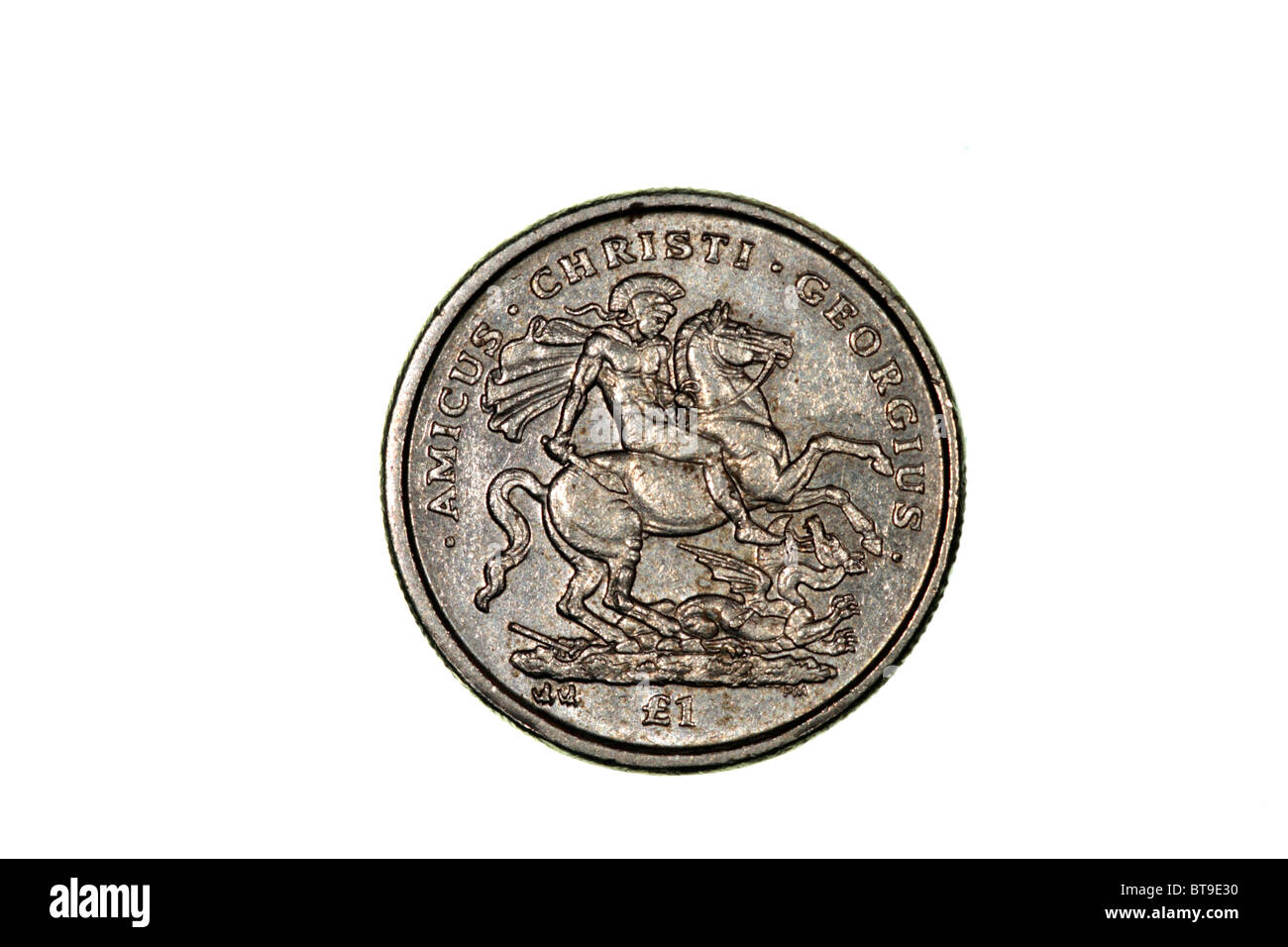 Pound coin design Stock Photo
