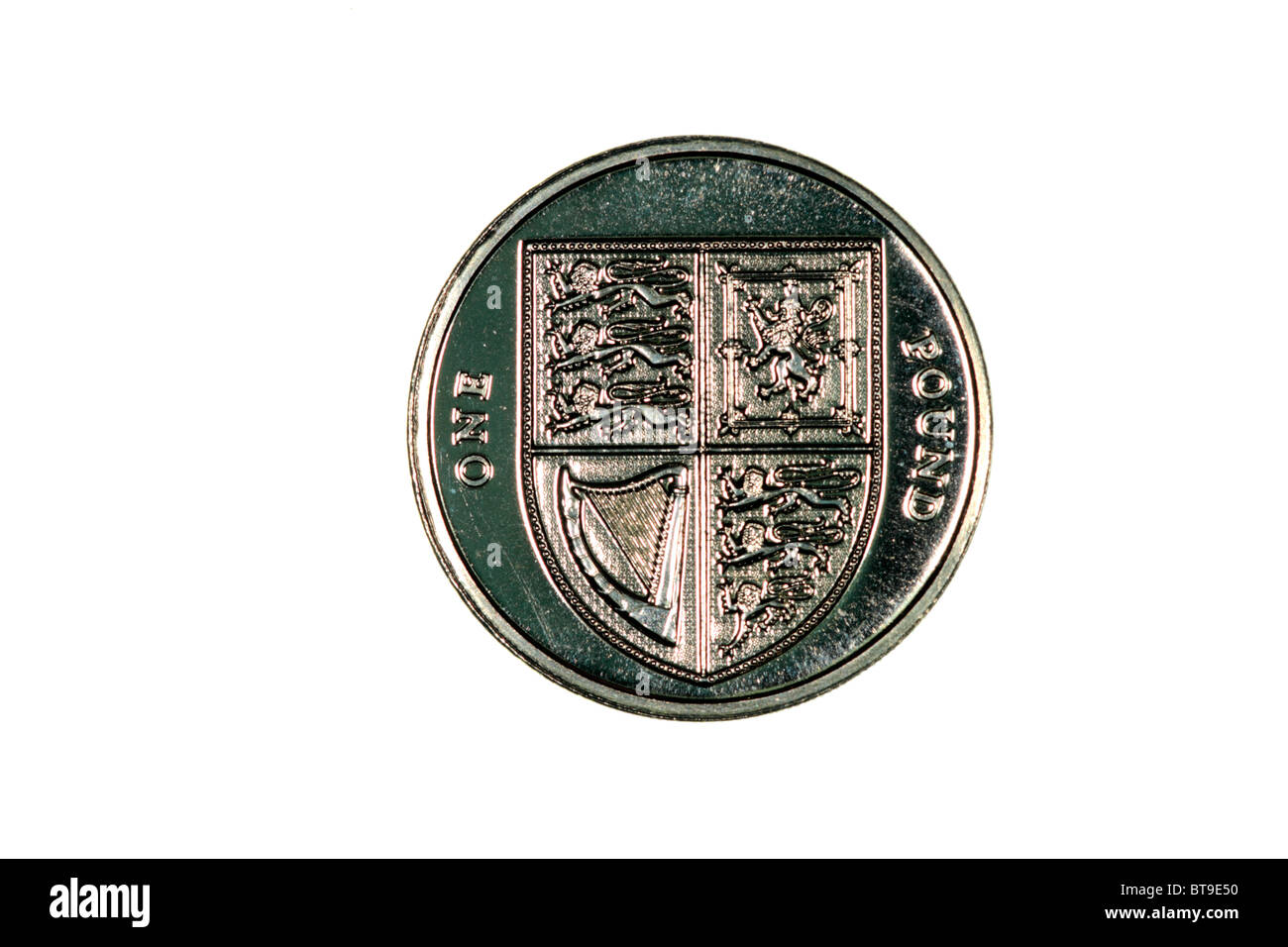Pound coin design Stock Photo