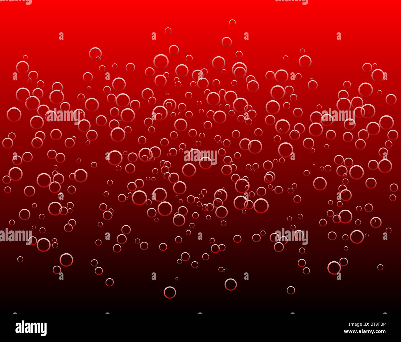 Abstract illustrated background of a bubbling liquid Stock Photo