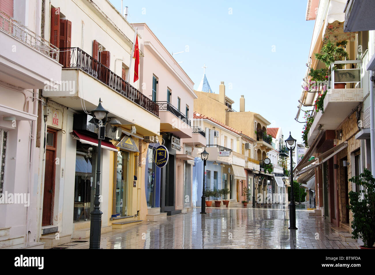 Lithostroto shopping street, Argostoli, Kefalonia (Cephalonia), Ionian