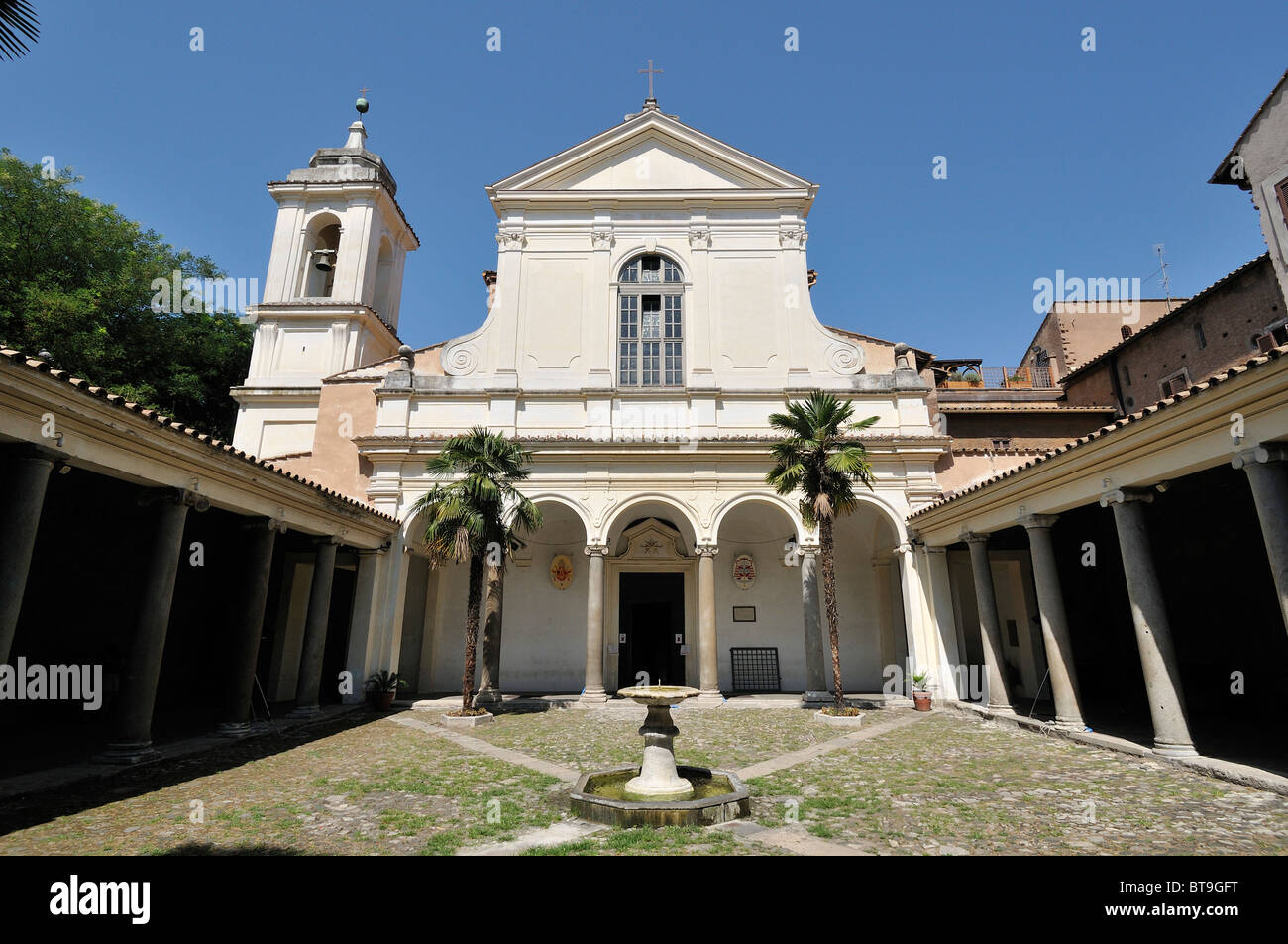Rome. Italy. 12th C church of San Clemente. Stock Photo