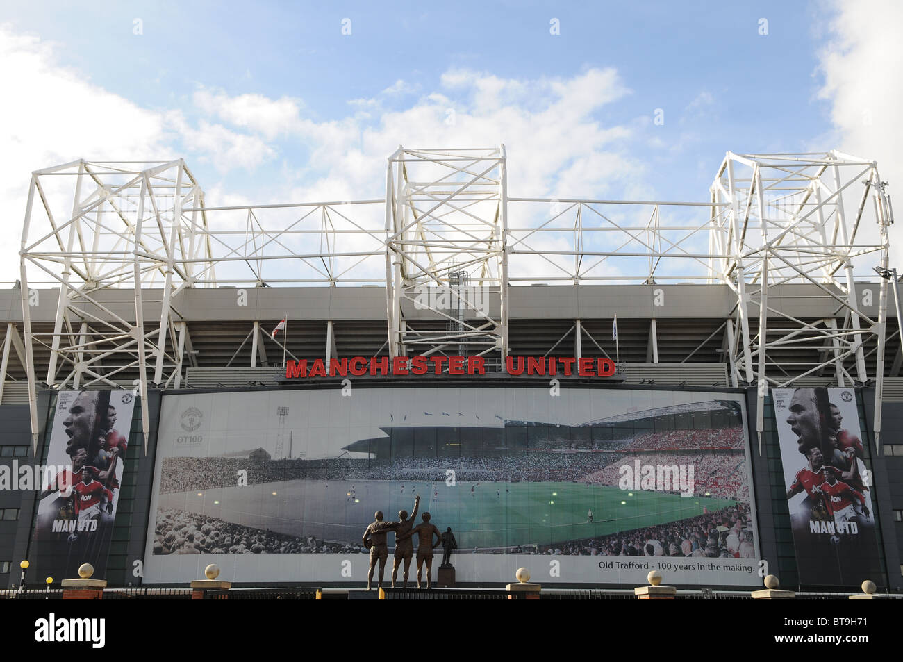 Old Trafford Home To Manchester United Football Club Stock Photo - Alamy