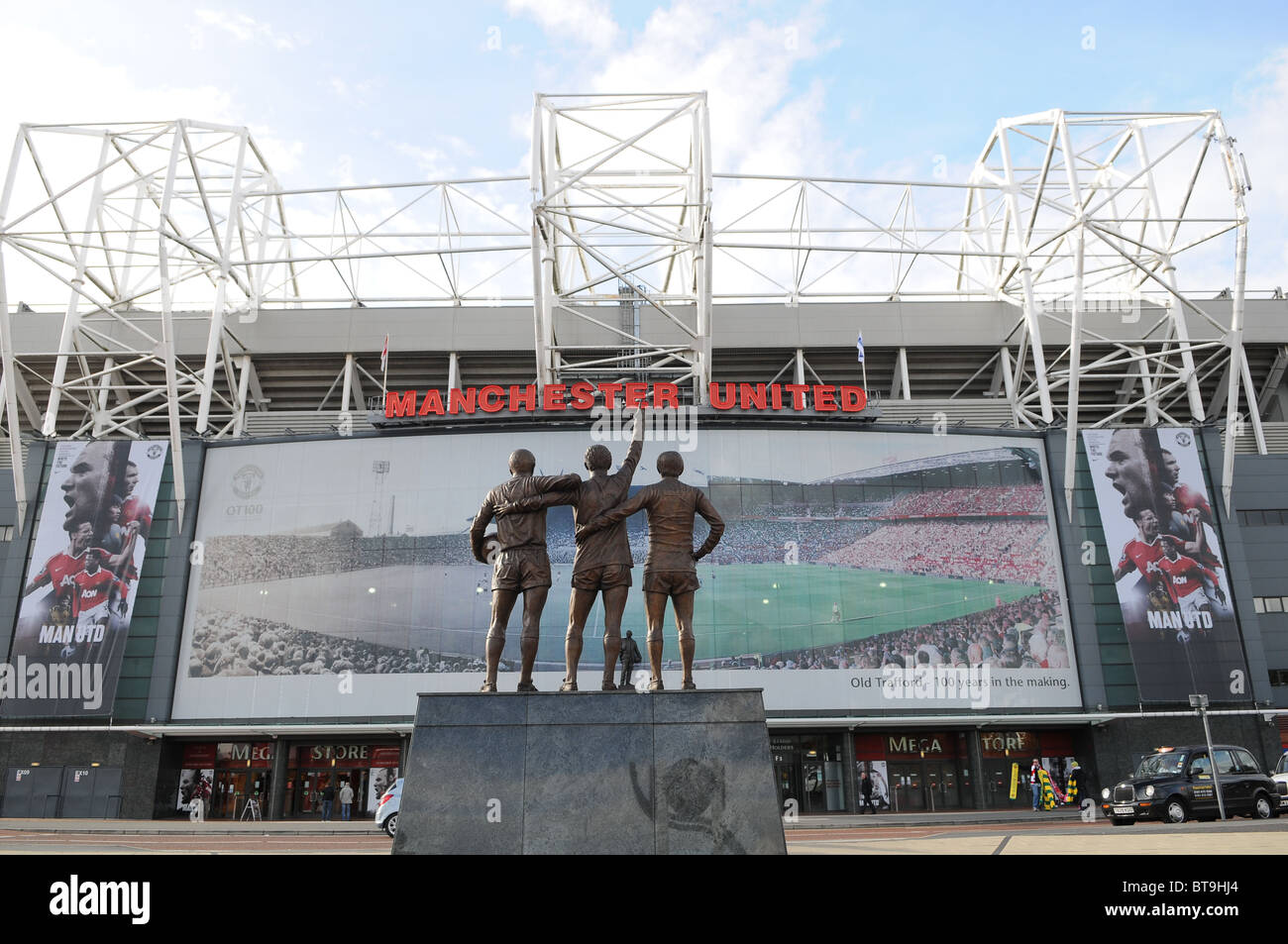 Old Trafford home to Manchester United Football Club Stock Photo