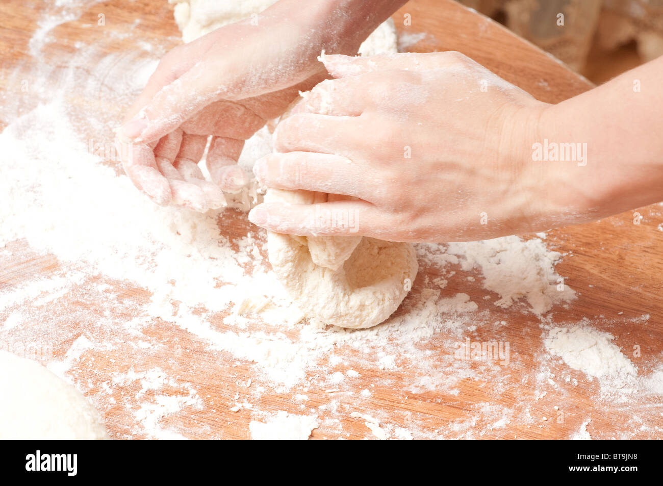 Freshly prepared bread dough Stock Photo Alamy