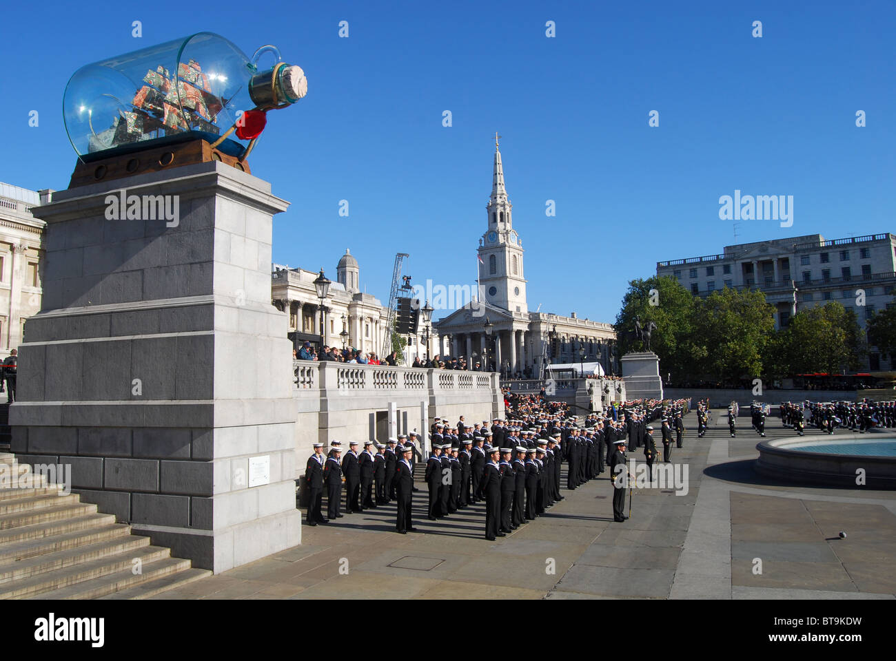 Trafalgar Day Parade Sea Cadets Stock Photo