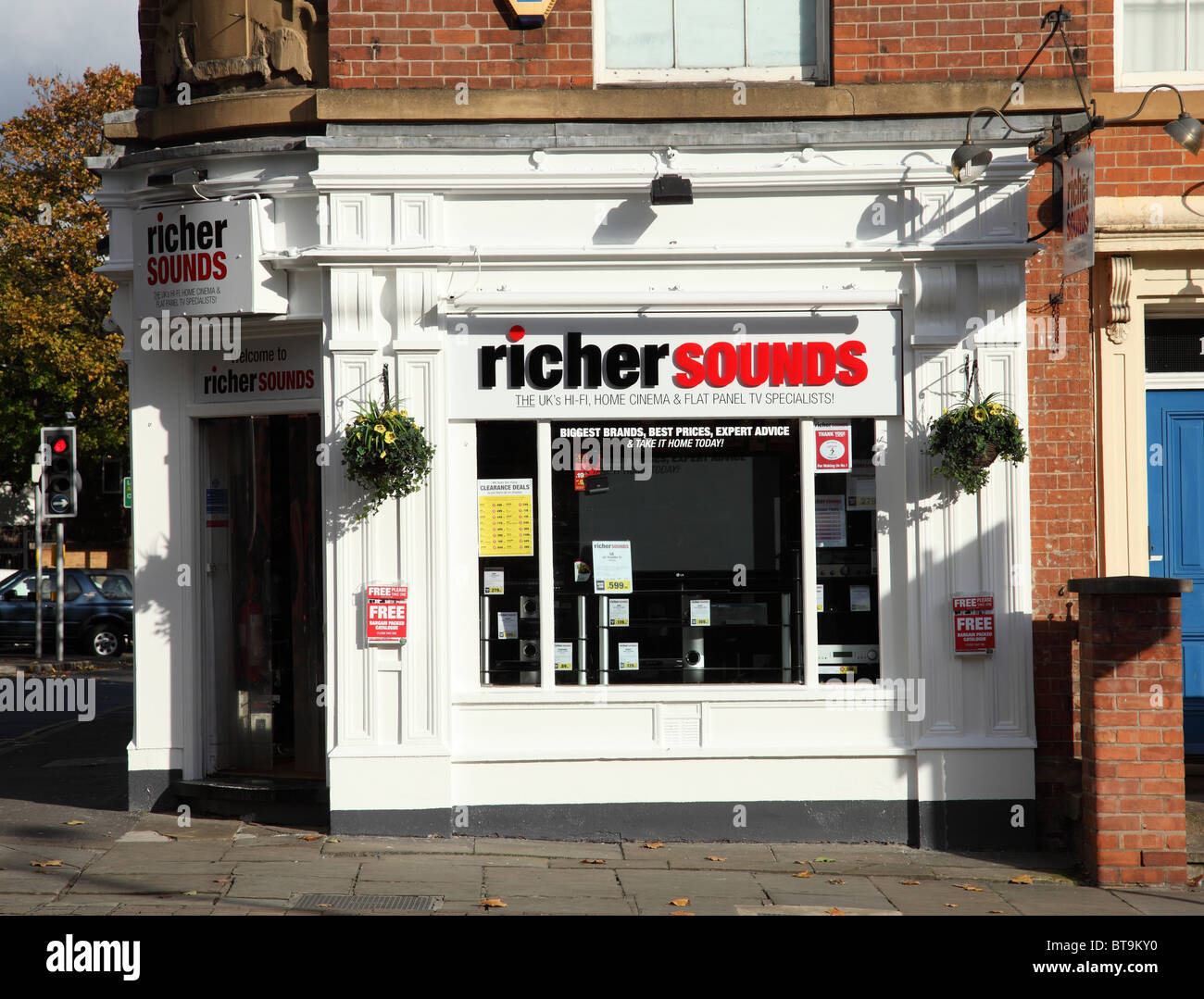 A Richer Sounds store in a U.K. city. Stock Photo