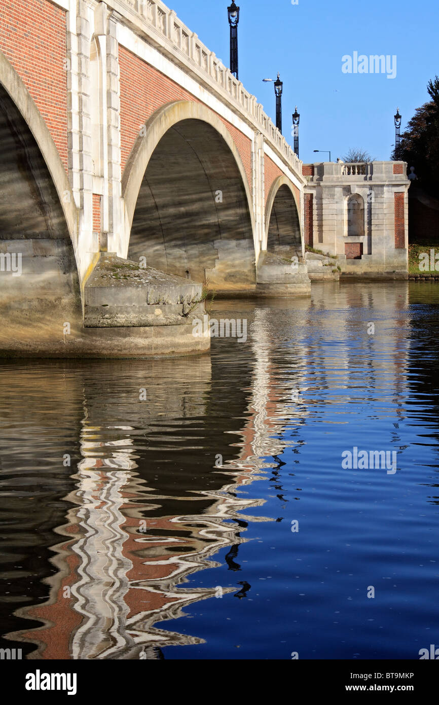 Hampton Court Bridge Over The River Thames At Molesey Designed By W P hampton-court-bridge-over-the-river-thames-at-molesey-designed-by-w-p