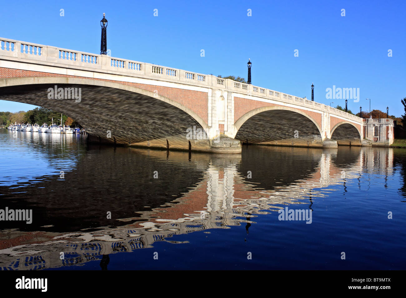 Hampton Court Bridge Over The River Thames At Molesey Designed By W P hampton-court-bridge-over-the-river-thames-at-molesey-designed-by-w-p