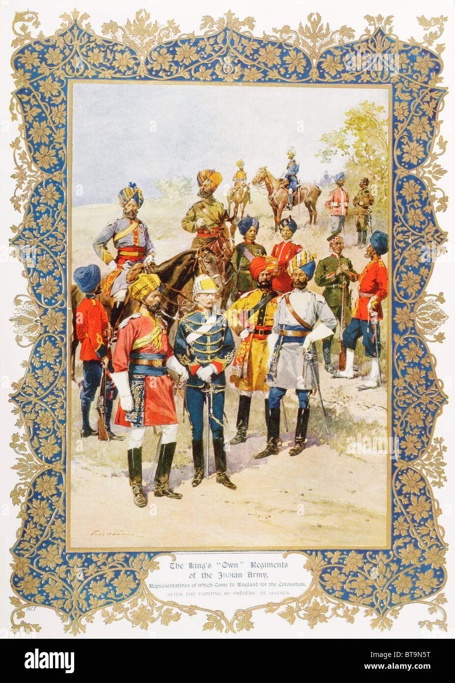 The King's Own Regiments of the Indian Army who came to the ...