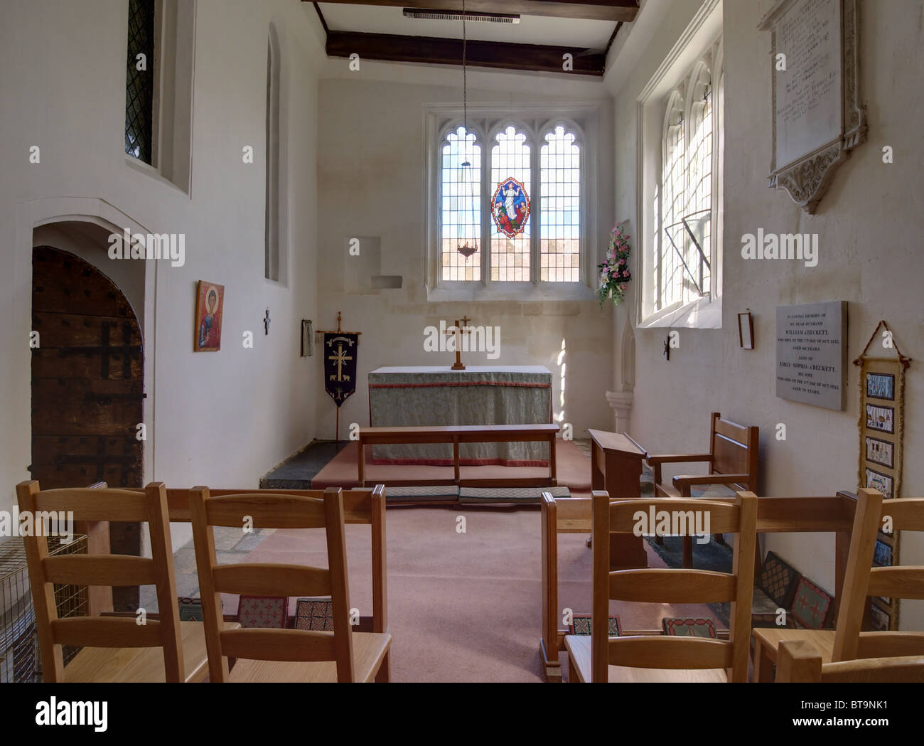 Wiltshire, Interior, West Lavington All Saints Stock Photo Alamy
