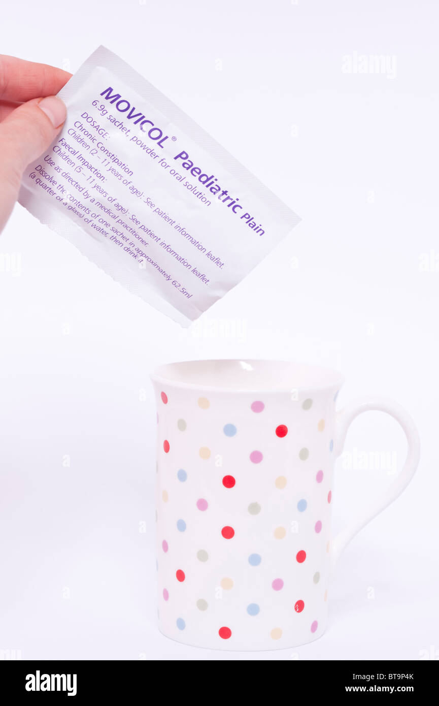 A sachet of movicol oral solution powder hires stock photography and