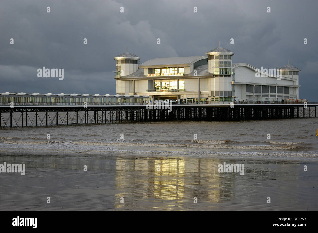 Weston Super Mare Pier on opening day 2010 Stock Photo