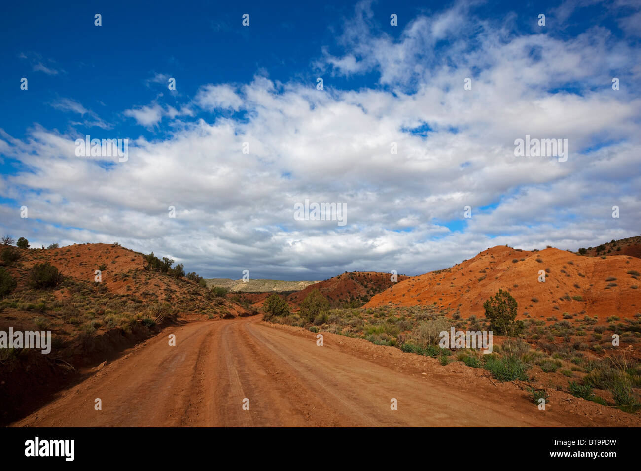 Dirt road, Arizona, USA Stock Photo