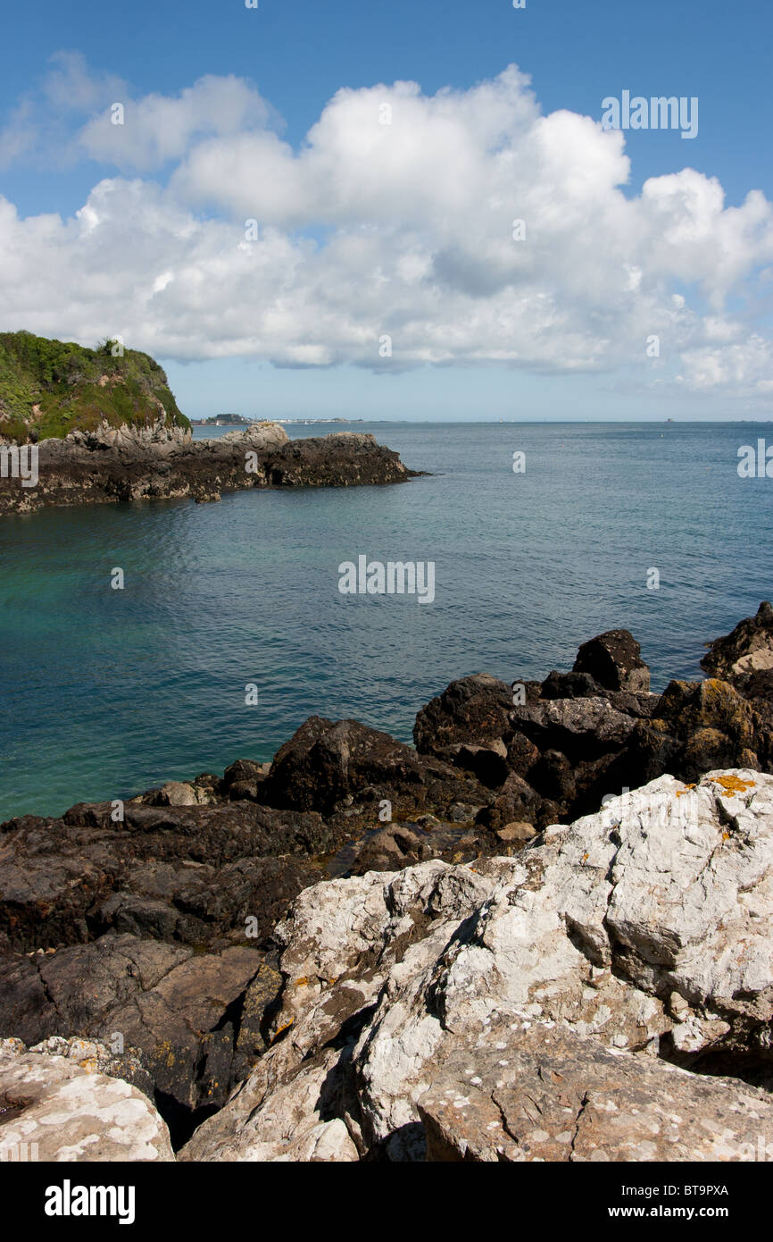 Marble Bay Guernsey Stock Photo Alamy