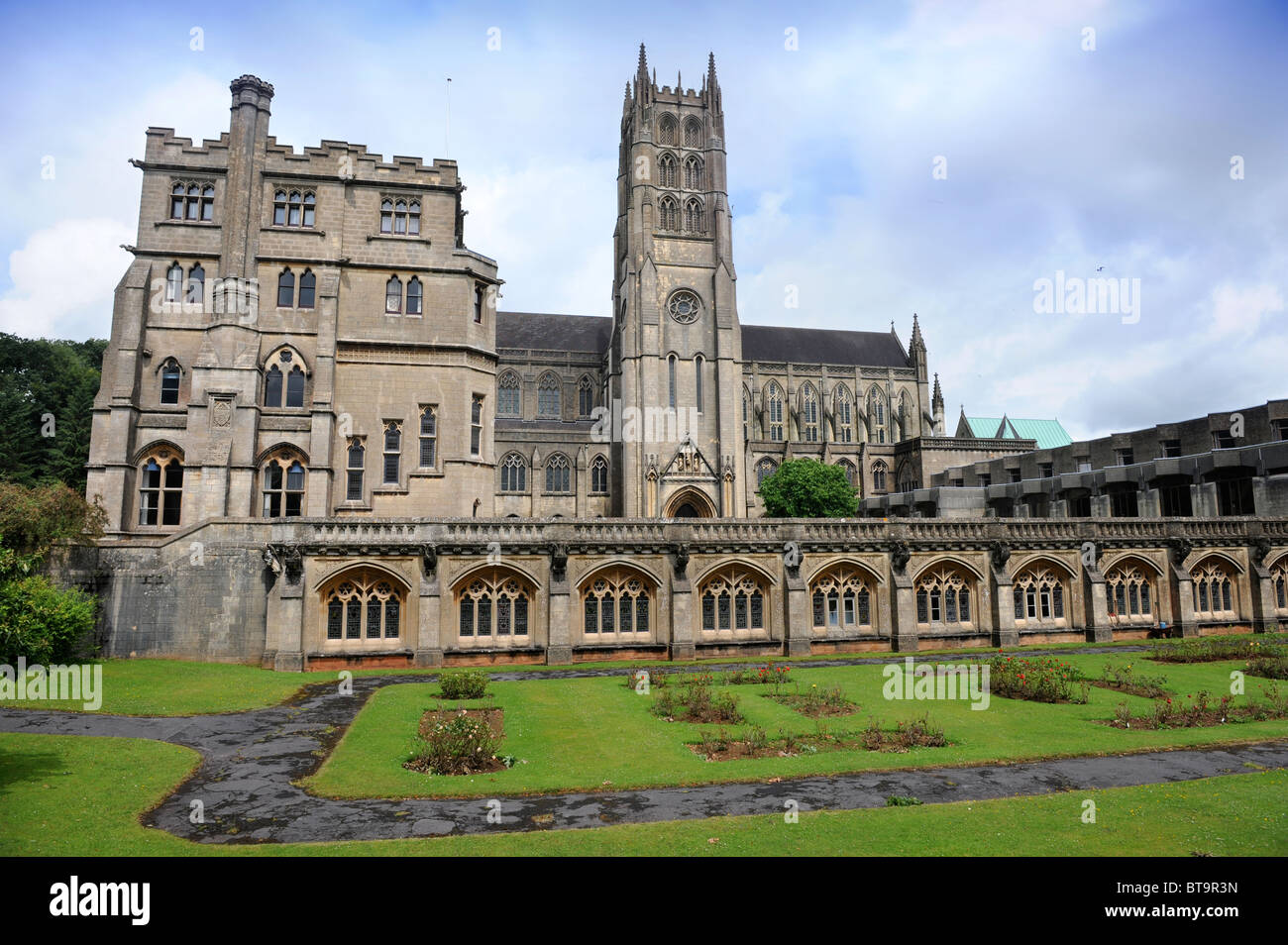 Downside Abbey and school in Stratton-on-the-Fosse near Radstock, Somerset UK Stock Photo