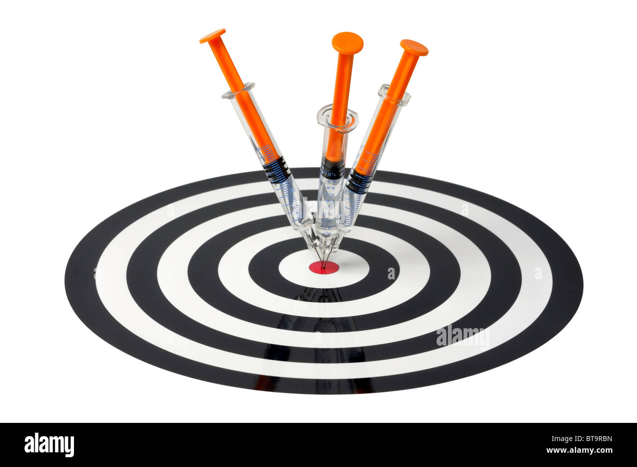 Syringes and Target Stock Photo Alamy