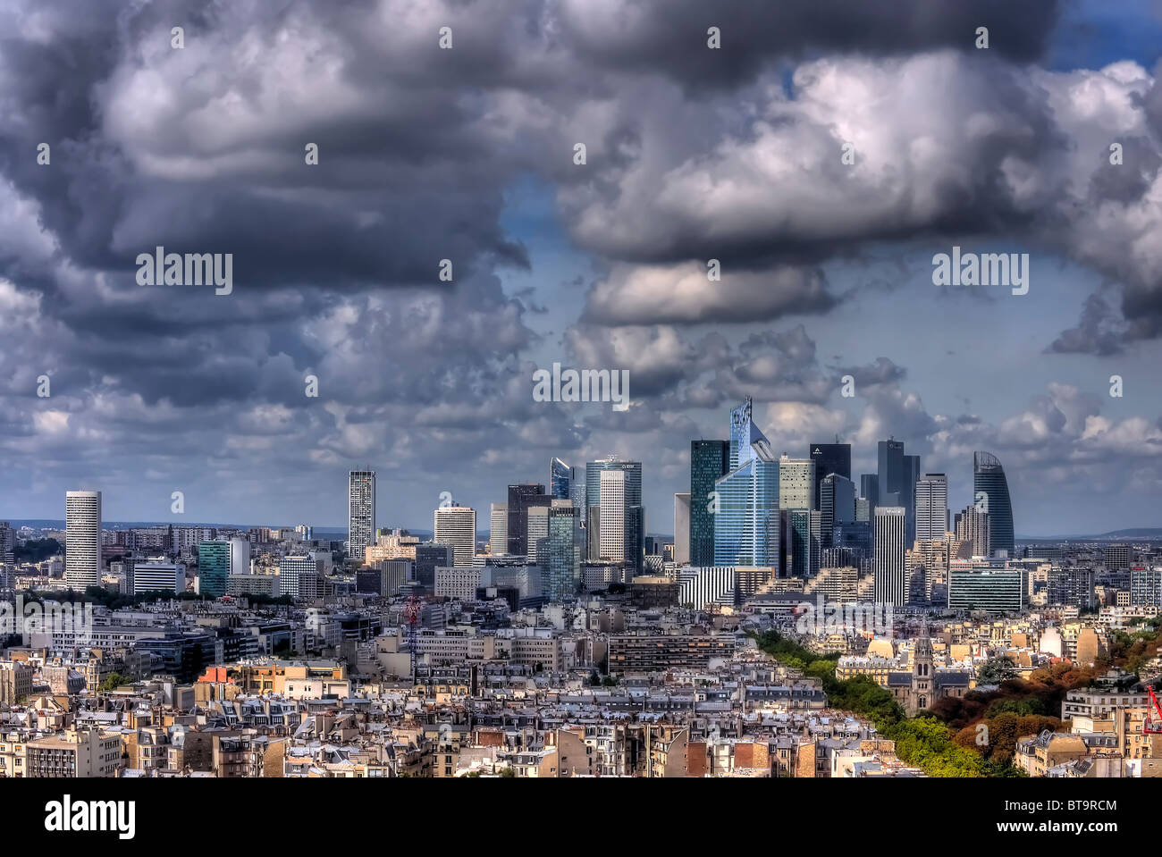 Paris Business District From Hotel Concorde Lafayette Stock Photo Alamy