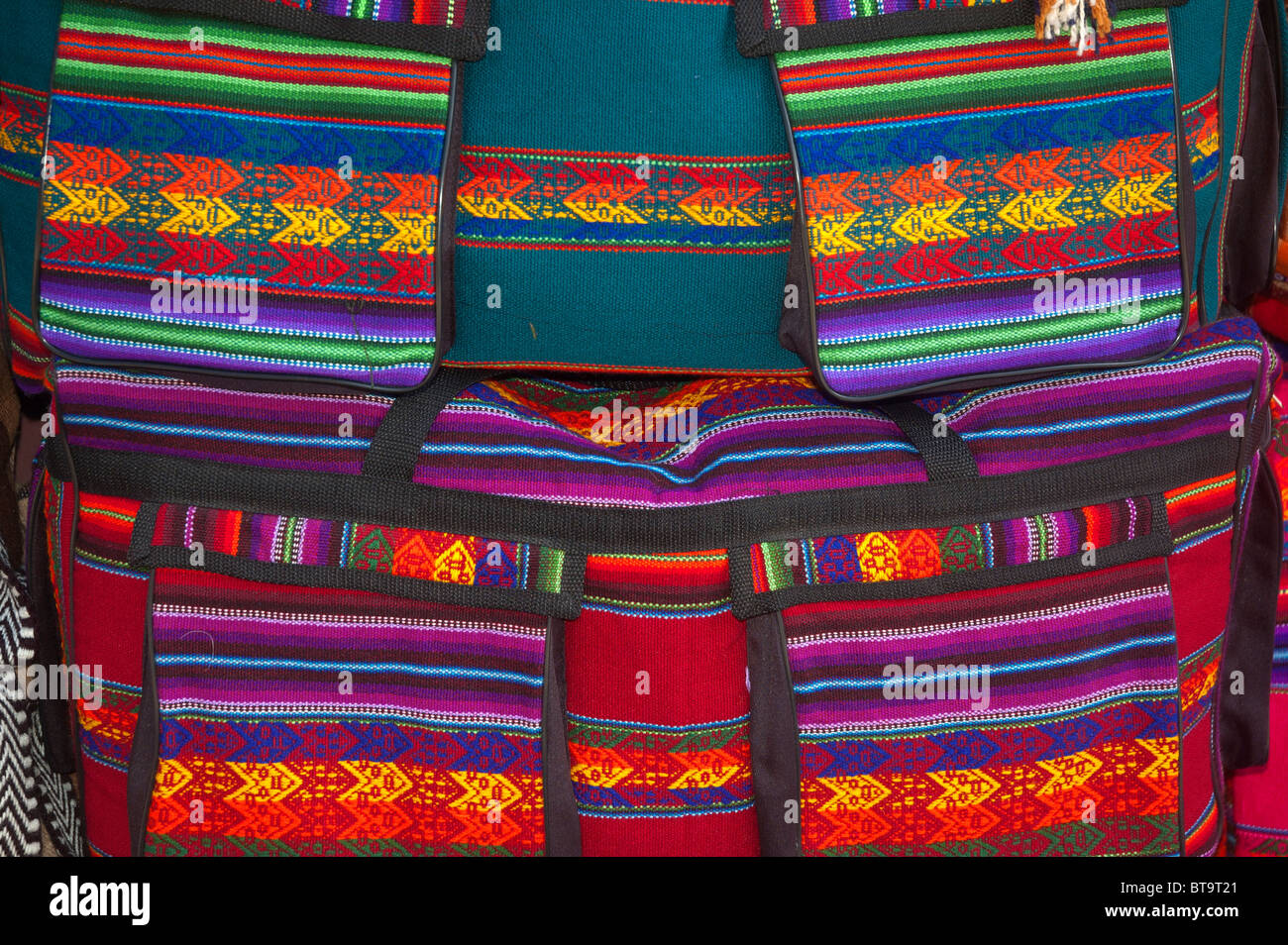 Hand crafted bags and tourist items, made from llama and alpaca wool