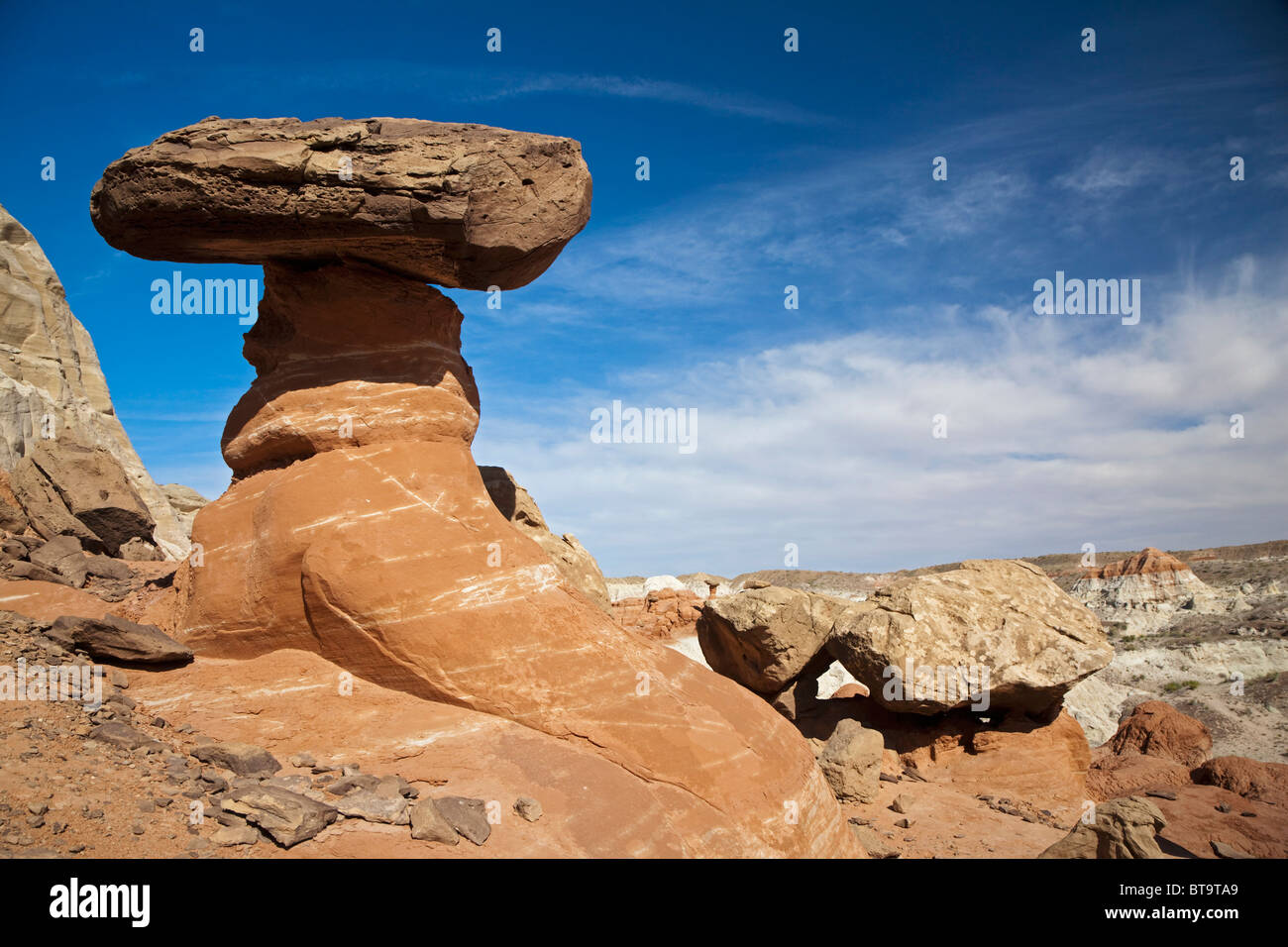 Toadstool Hoodoos, Grand Staircase Escalante National Monument, Utah, America, USA Stock Photo