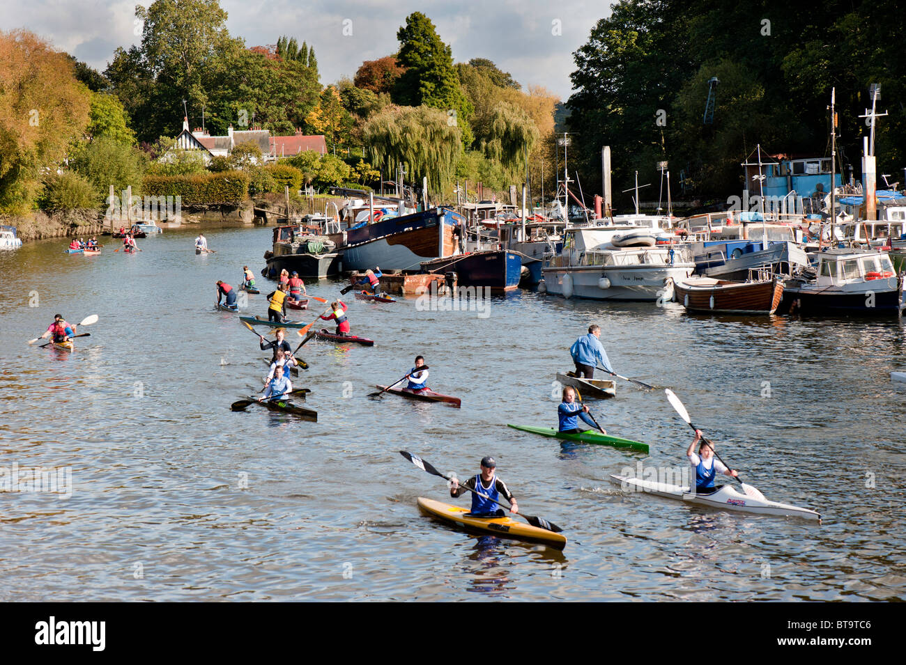 Thames River, Twickenham, Surrey, United Kingdom Stock Photo