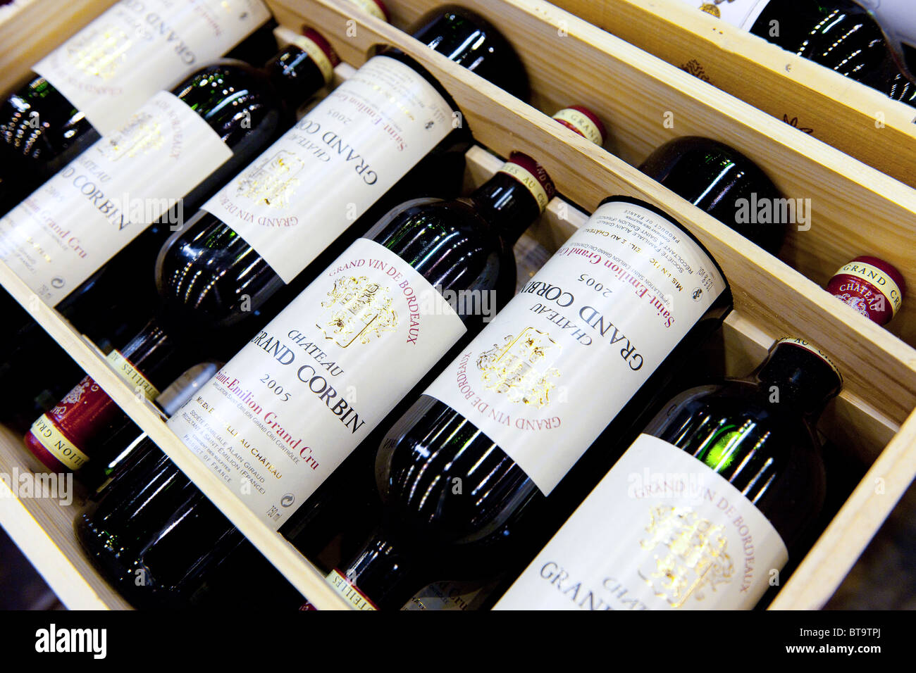 Cases of wine at the "France Show" held annually at Earls Court, London