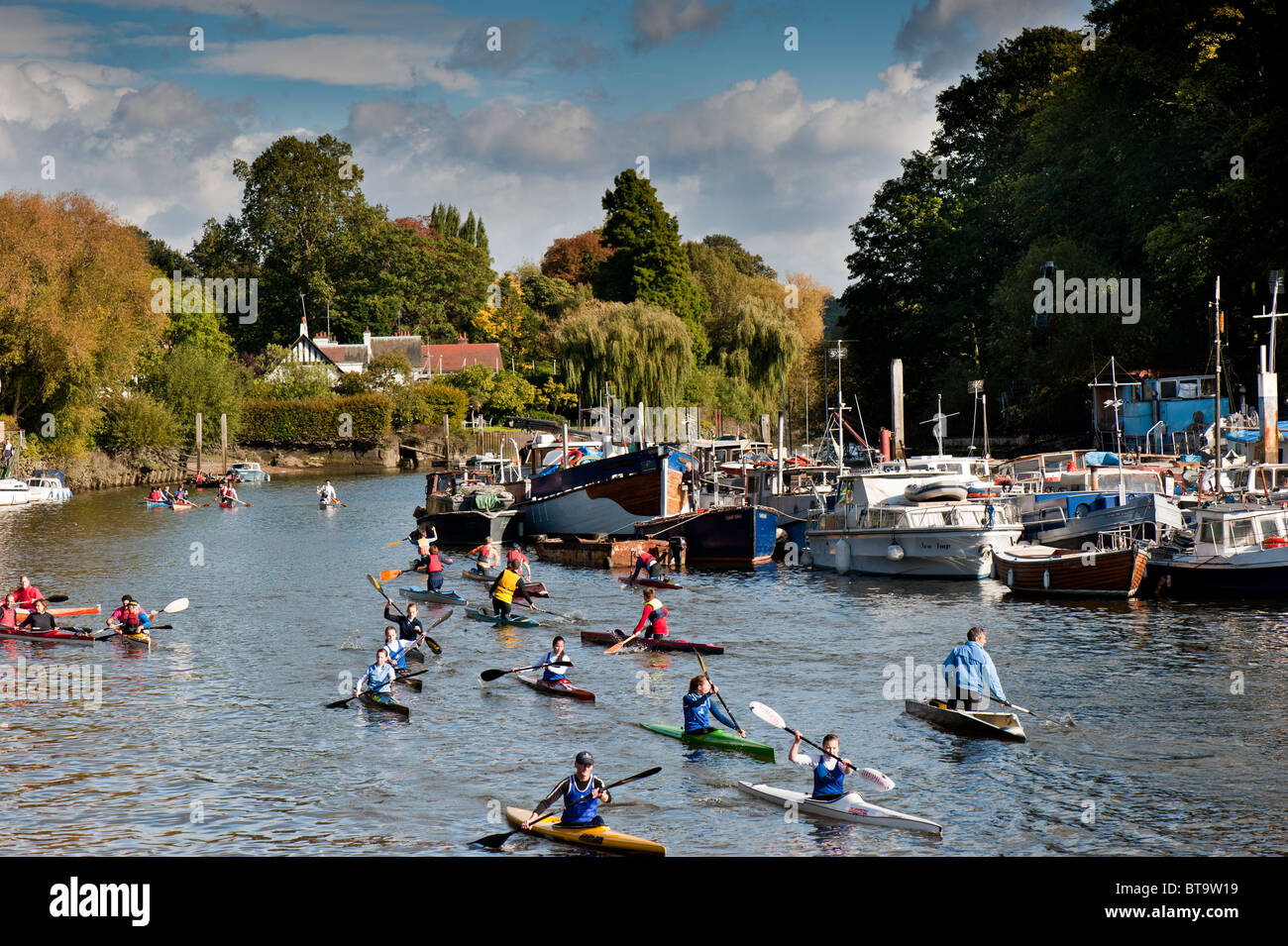 Thames River, Twickenham, Surrey, United Kingdom Stock Photo