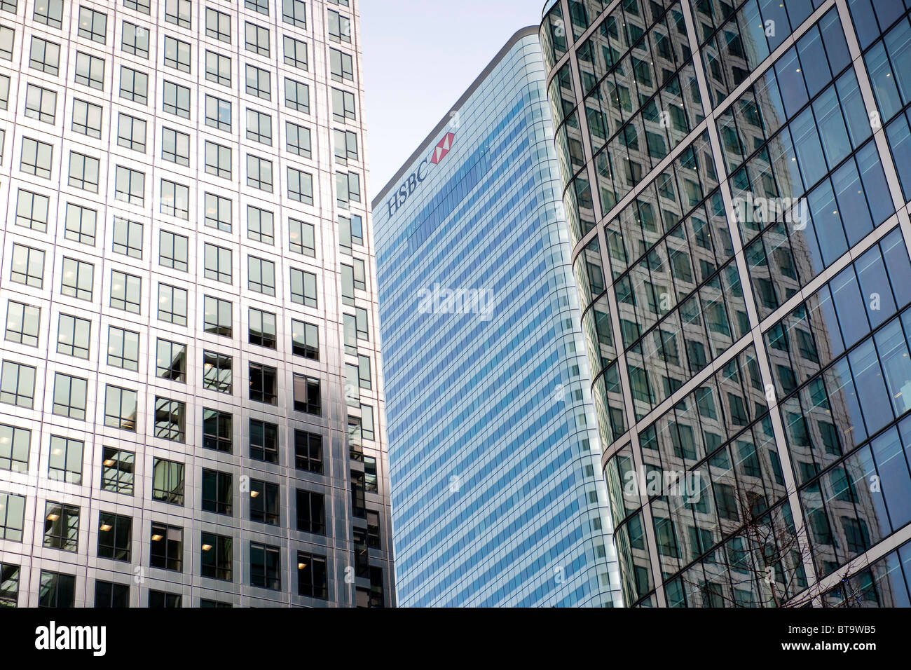 Canary Wharf, Financial district in London, UK Stock Photo