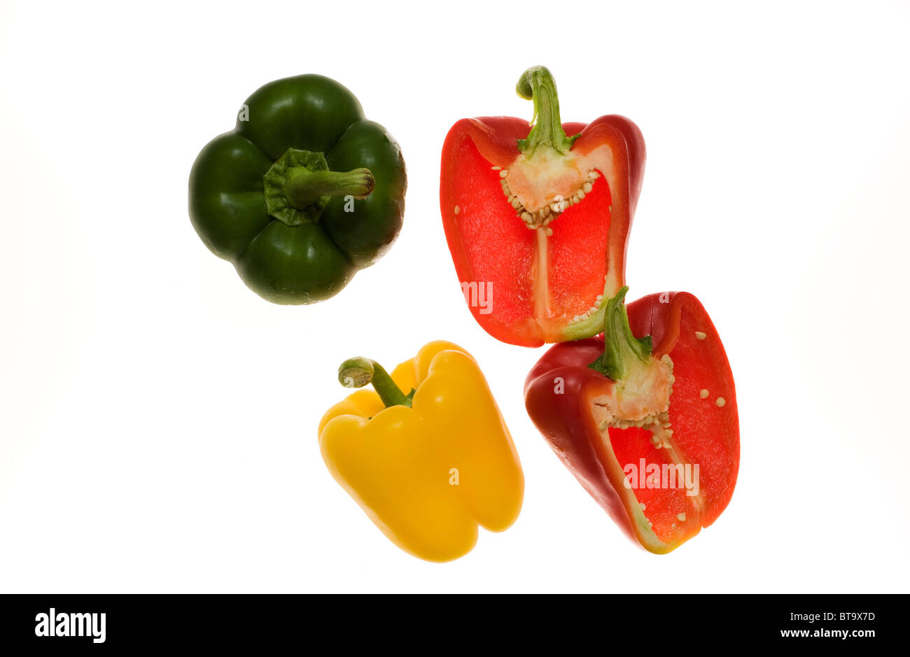 Bell pepper plants Cut Out Stock Images & Pictures - Alamy