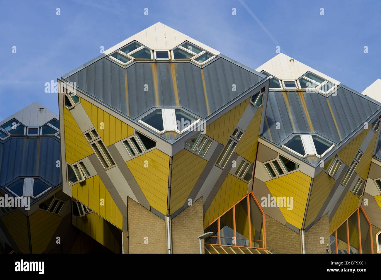 Blaakse Bos, cube architecture, Rotterdam, South Holland, Holland, Netherlands, Europe Stock Photo