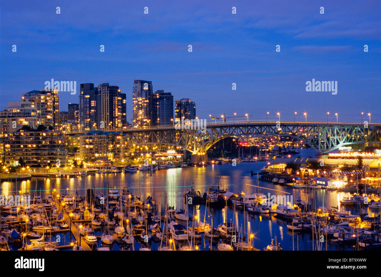 Vancouver Skyline at False Creek Stock Photo - Alamy