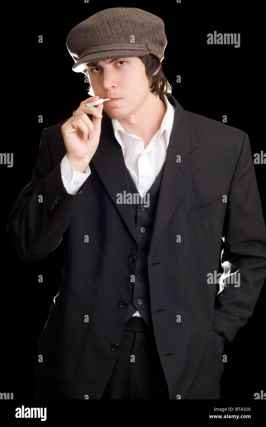 Oldfashioned man Stock Photo Alamy