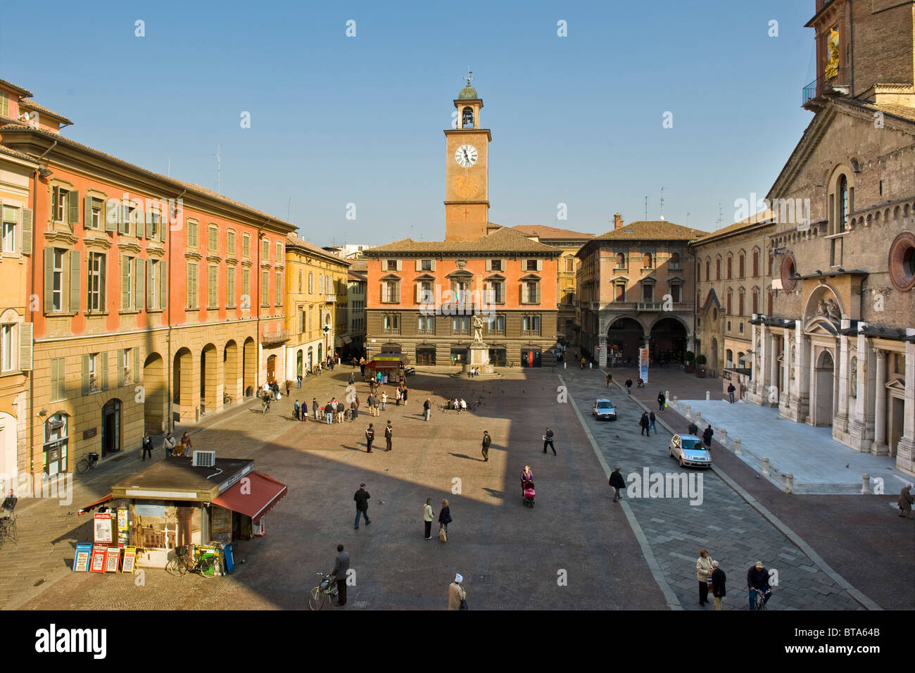 Prampolini square, Reggio Emilia, Italy Stock Photo