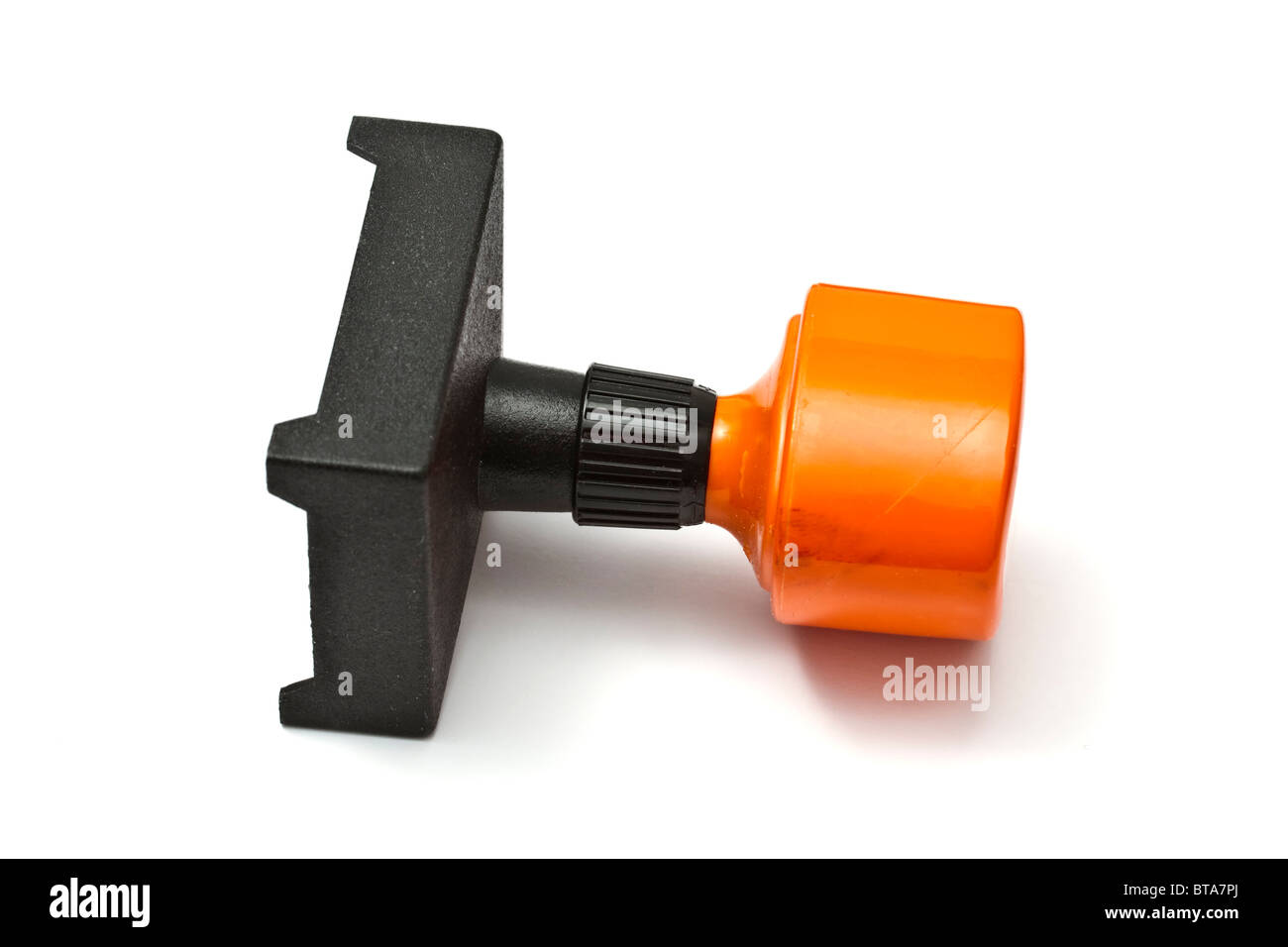 A rubber stamp isolated on white background Stock Photo - Alamy