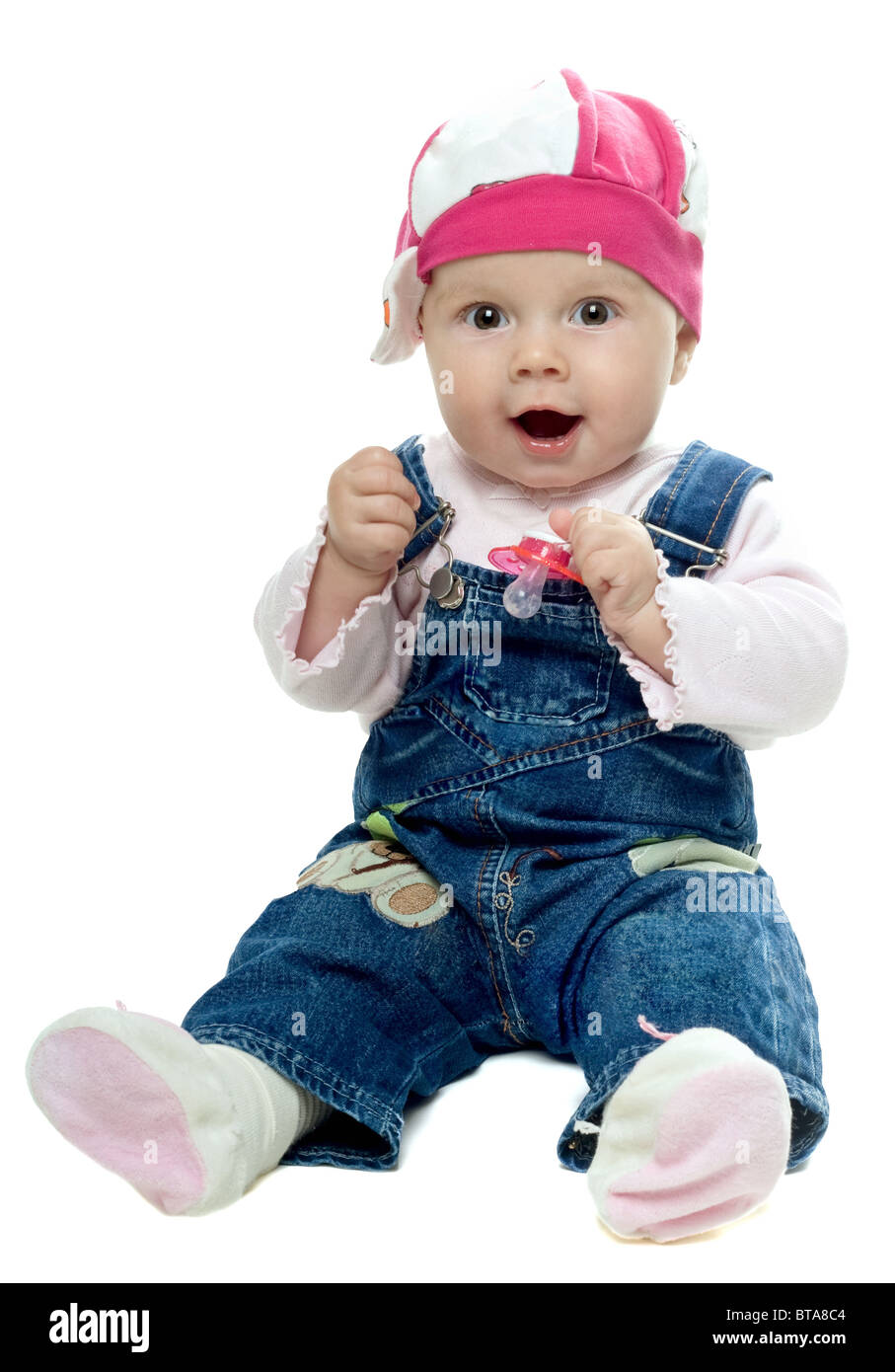 Playful baby girl Stock Photo Alamy
