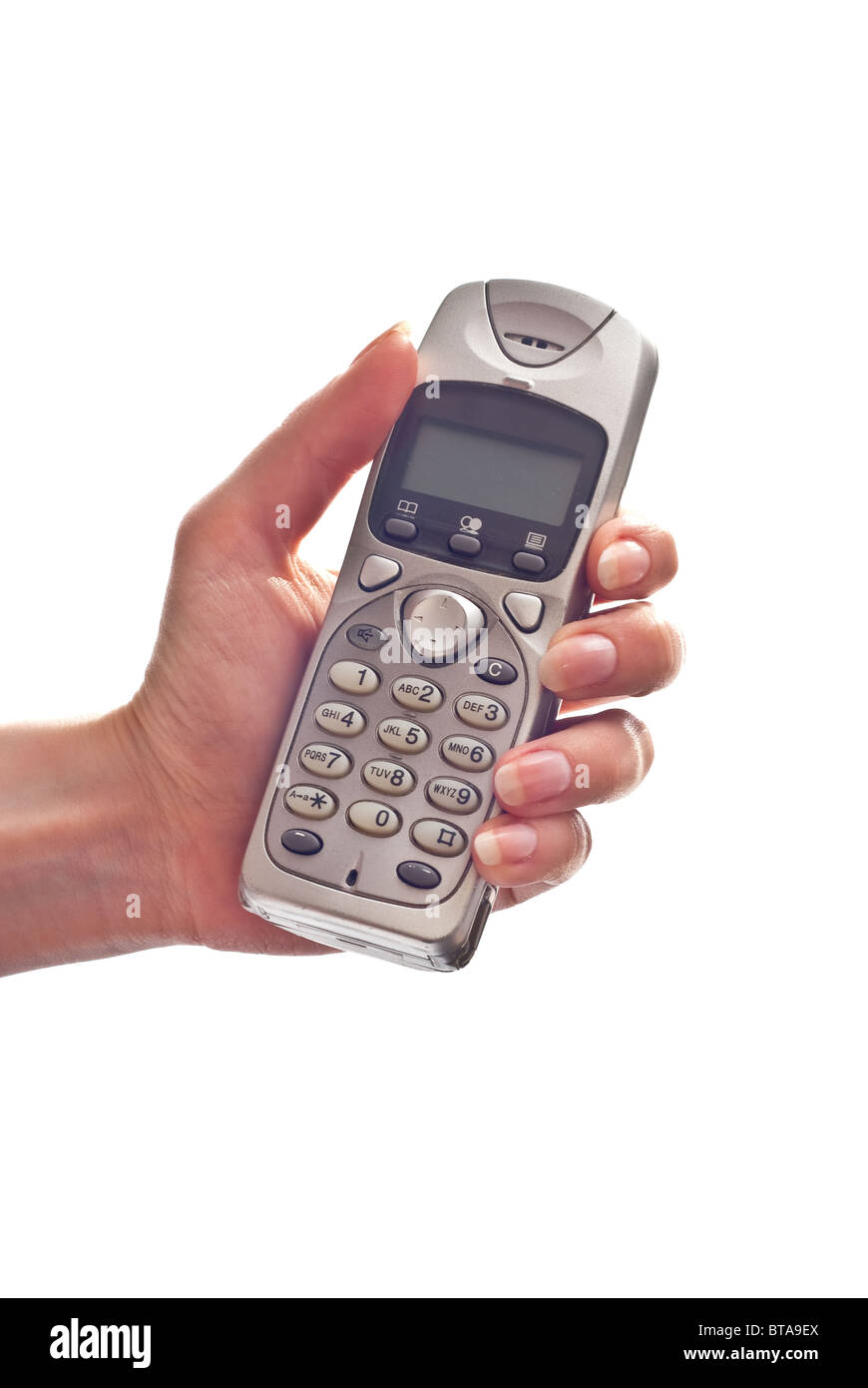 Using cell cellular phone Cut Out Stock Images & Pictures - Alamy
