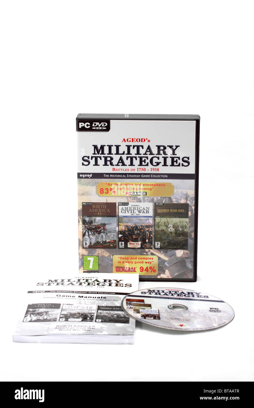 Military Strategy PC CDROM computer games Stock Photo Alamy