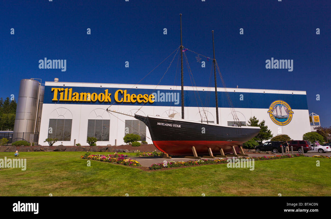 TILLAMOOK, OREGON, USA Tillamook Cheese Factory building, on central