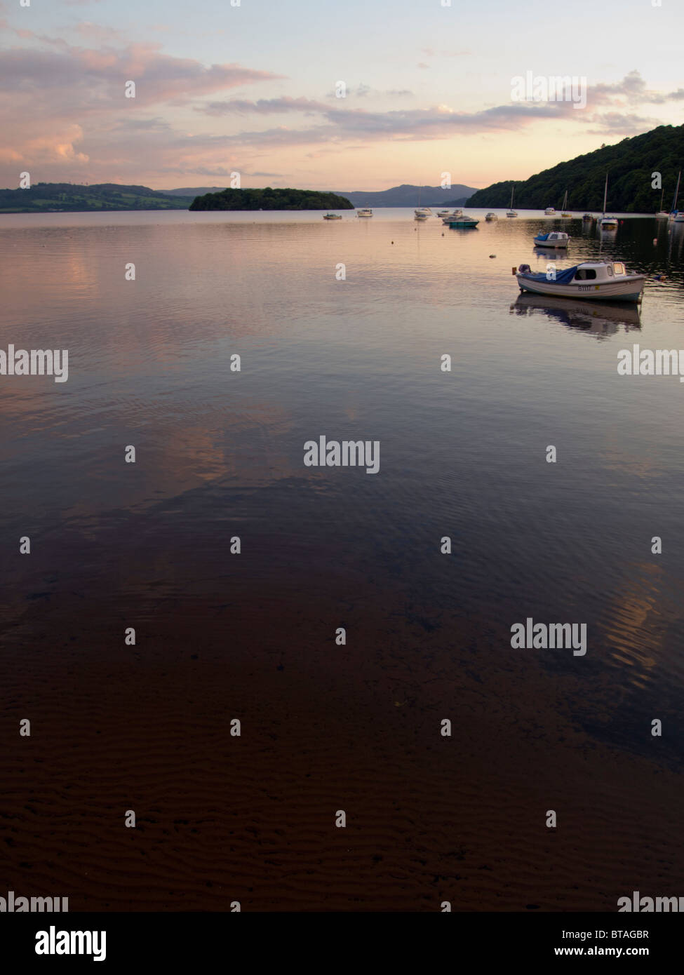 Loch Lomond, Scotland from Balmaha Stock Photo