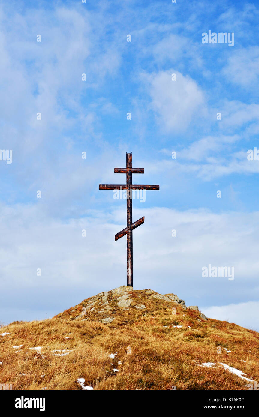 Jesus statue on hill cross hi-res stock photography and images - Alamy