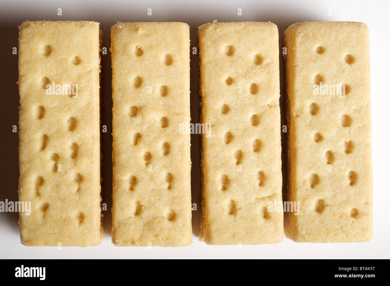 Shortbread biscuits Stock Photo