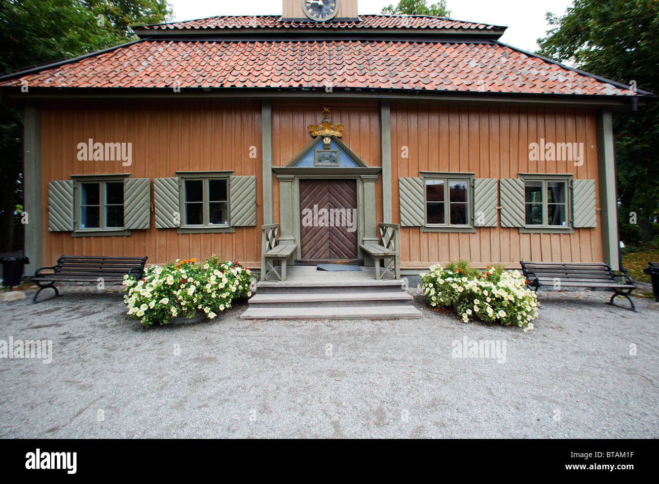 Sigtuna Town Hall, Rådhuset, Sigtuna (Sweden) Stock Photo