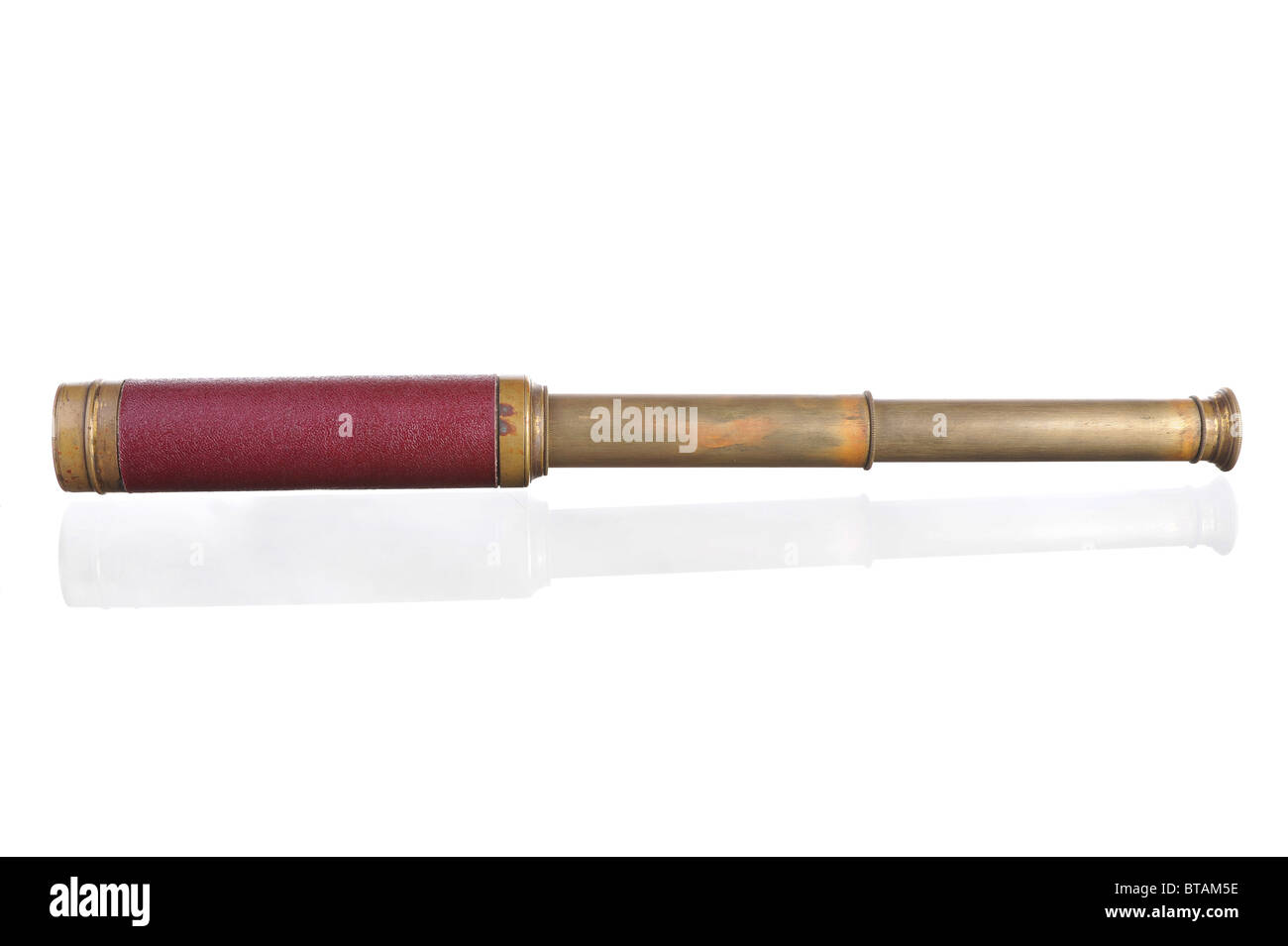 Old brass telescope Stock Photo Alamy