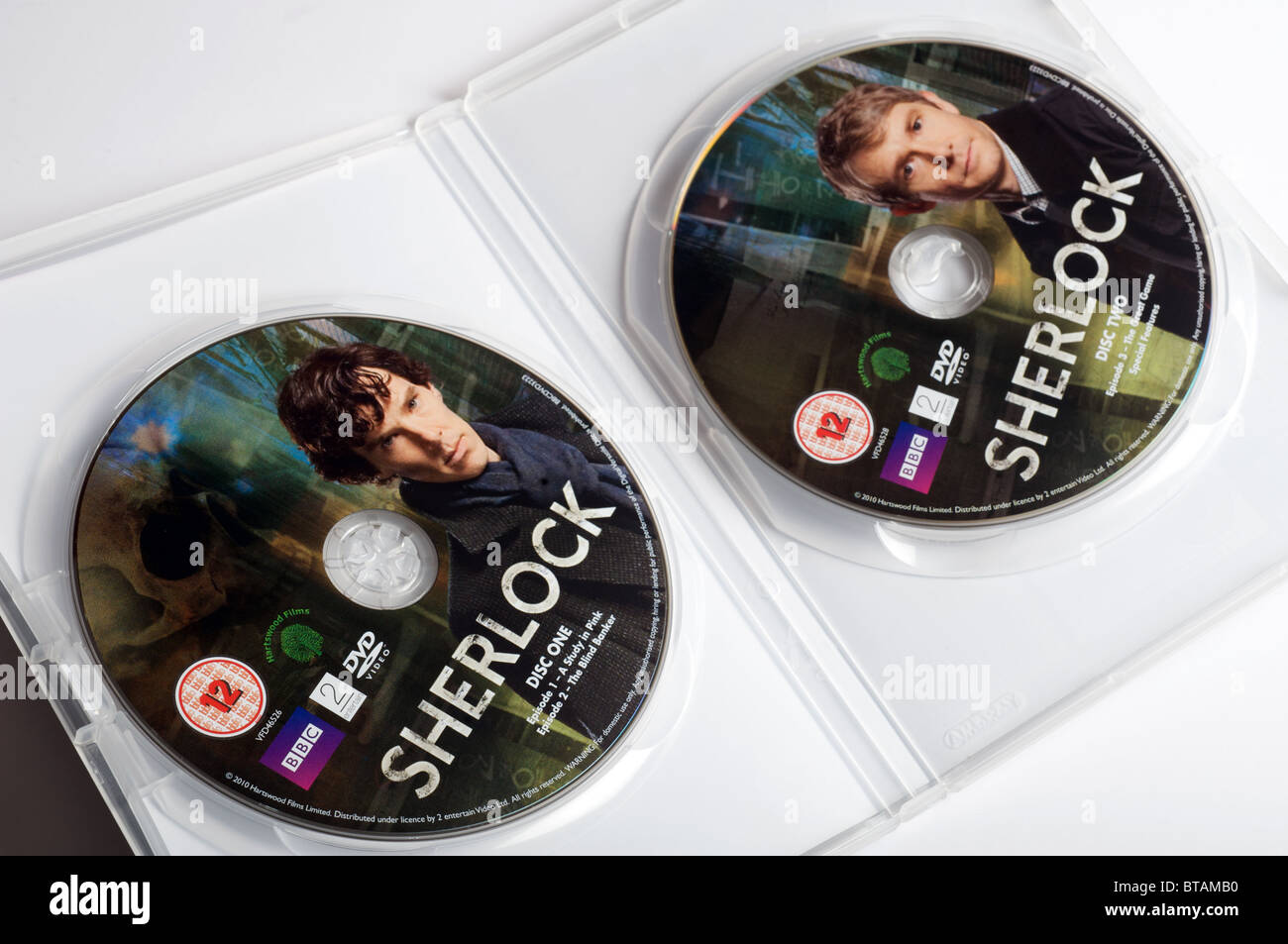 DVD of BBC series 'Sherlock' Stock Photo