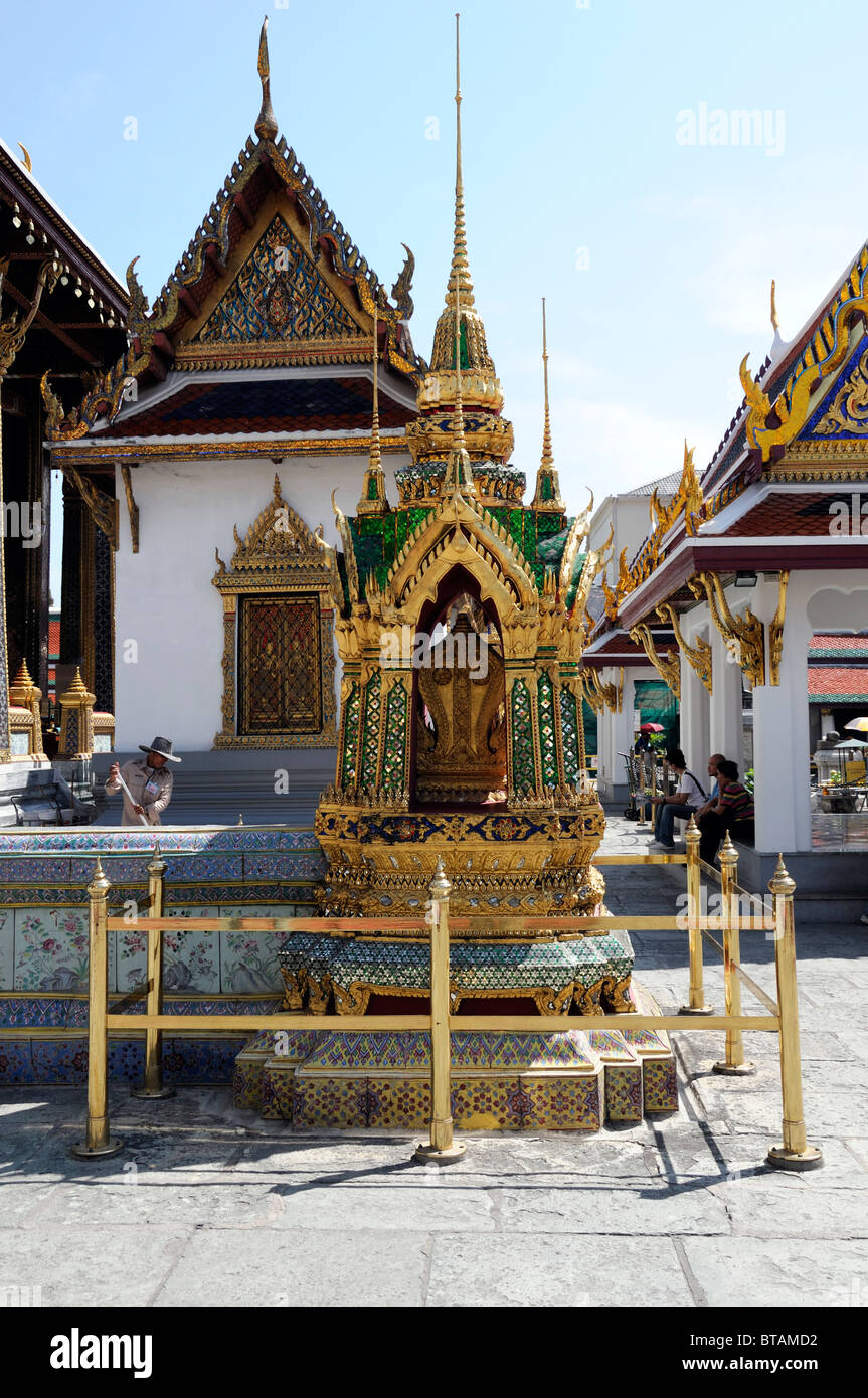 The Grand Palace Bangkok Thailand Wat Phra Kaew Temple of the Emerald Buddha Wat Phra Sri Rattana Satsadaram Stock Photo