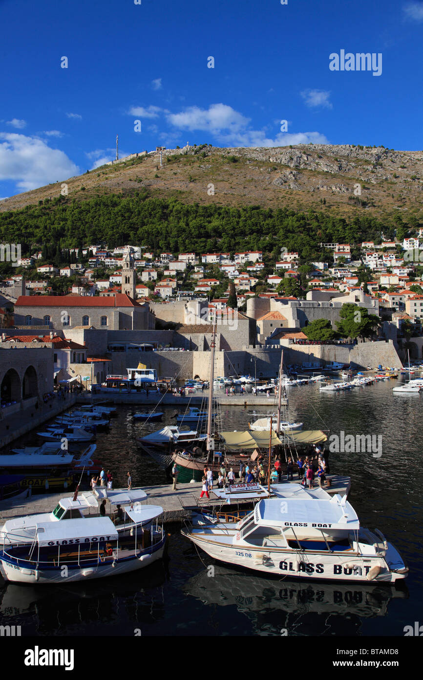 Croatia, Dubrovnik, general view, harbour, Stock Photo