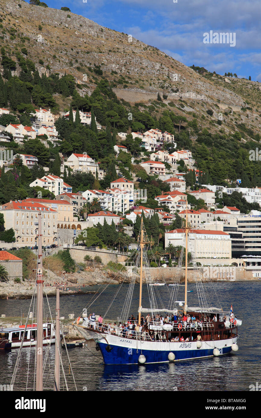 Croatia, Dubrovnik, general view, harbour, Stock Photo