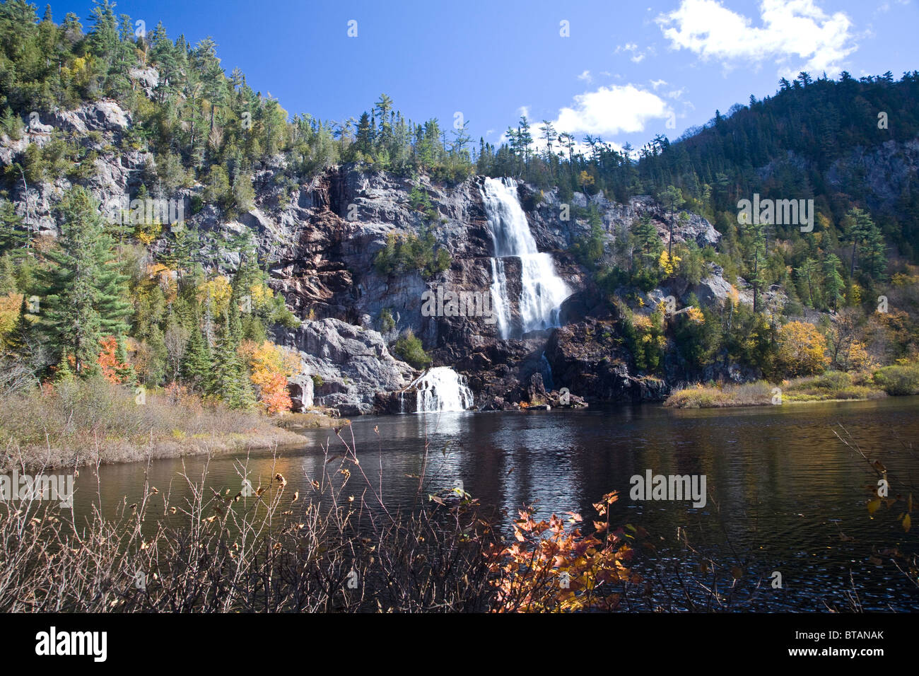 Bridal Veil Falls in the autumn at Agawa Canyon near Sault St.Marie in