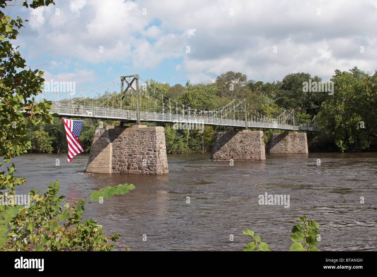 Raven Rock Bridge Lumberville Bucks County Pennsylvania USA Stock Photo